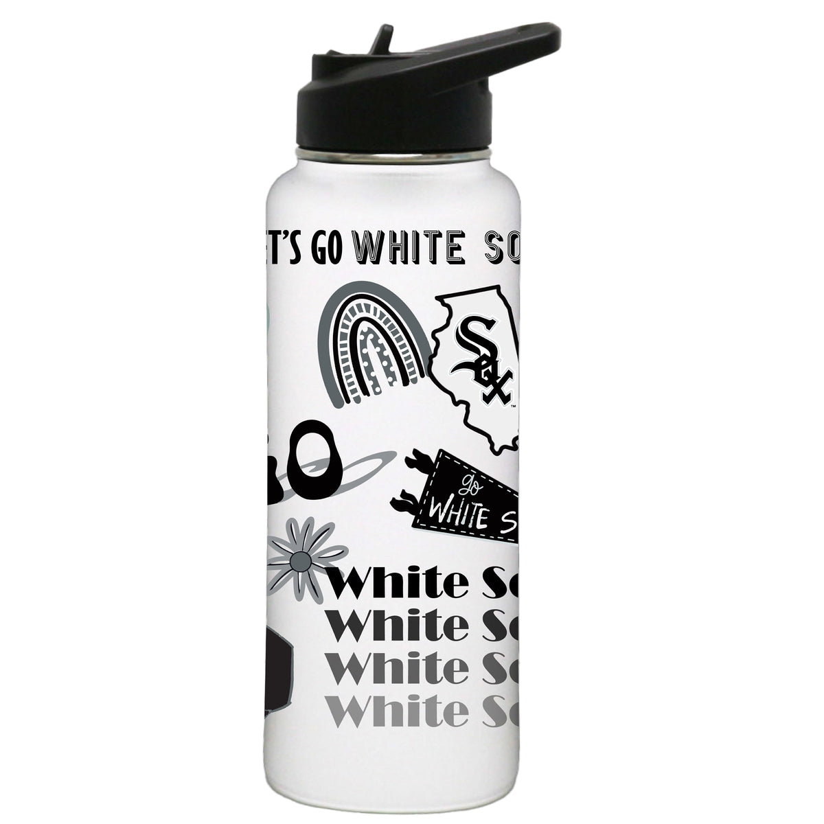 34oz Quencher, White with Loco Design | Chicago White Sox