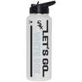 34oz White Quencher Bottle, DP, Let's Go Team Dash, Chicago White Sox