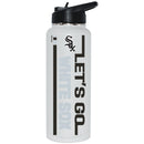 34oz White Quencher Bottle, DP, Let's Go Team Dash, Chicago White Sox