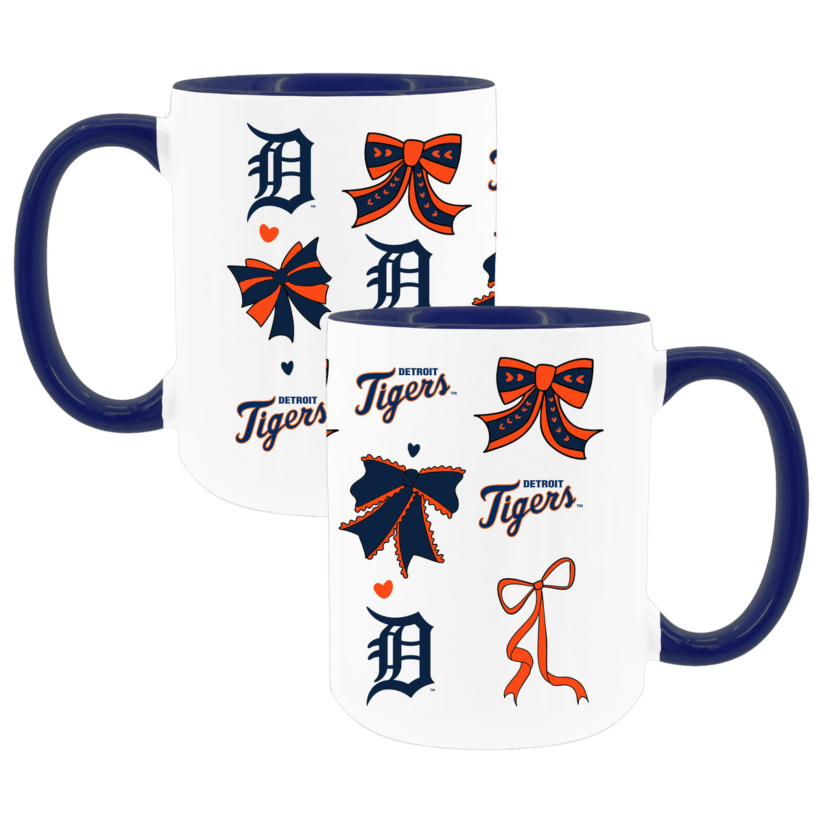  Tigers 2pk 15oz Bow Coffee Mug 