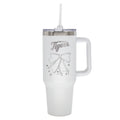  Tigers 40oz Bow White Stainless Steel Colossal Tumbler 