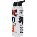  Tigers 34oz Bow White Quencher Water Bottle 