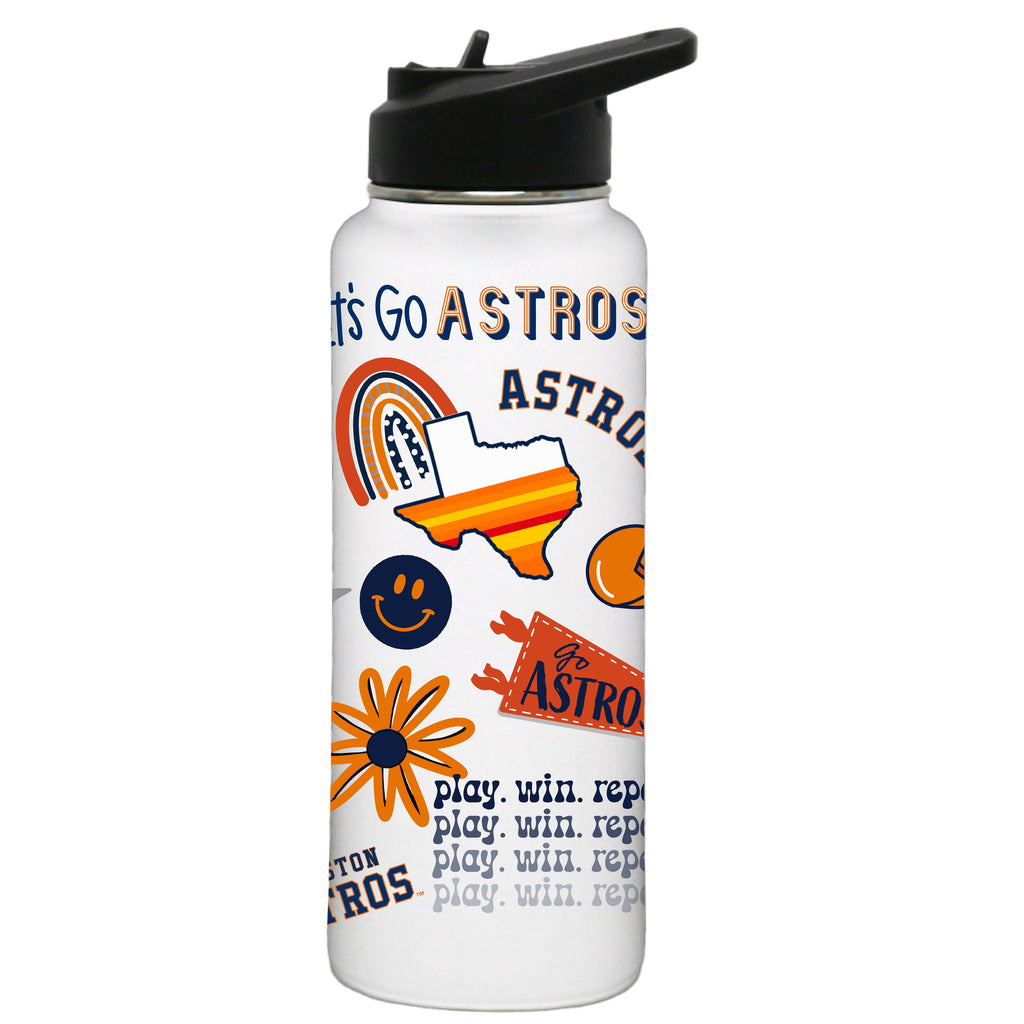 34oz Quencher, White with Loco Design | Houston Astros