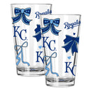  Royals 2pk 16oz Bow Pint Glass 