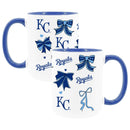  Royals 2pk 15oz Bow Coffee Mug 