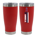 20oz Red SS Tumbler, DP, Let's Go Team Stripe, Los Angeles Angels