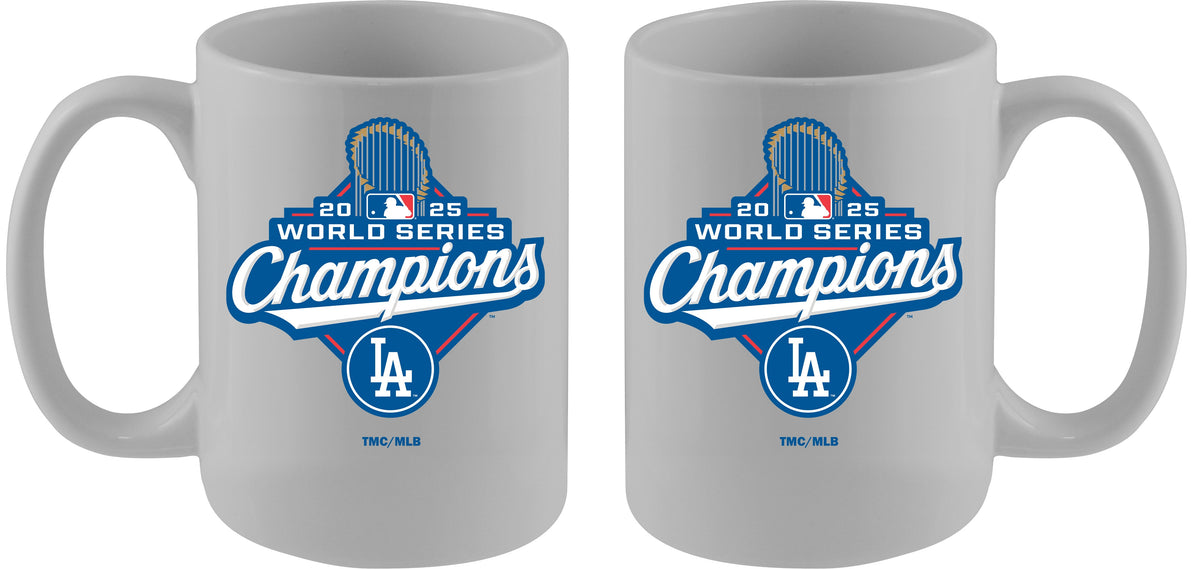 15oz White Mug, MLB World Series Champs 2025, Sublimation, Los Angeles Dodgers