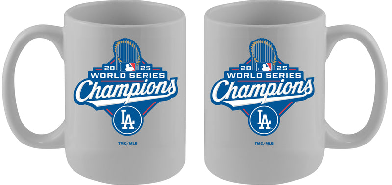15oz White Mug, MLB World Series Champs 2025, Sublimation, Los Angeles Dodgers
