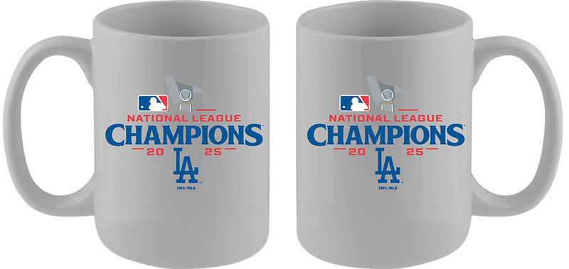 11oz White Mug, MLB National League Champs 2025, Sublimation, Los Angeles Dodgers
