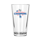 16oz Pint Glass, MLB National League Champs 2025, Direct Print, Los Angeles Dodgers