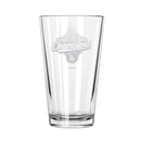 16oz Pint Glass, MLB World Series Champs 2025, Etched, Los Angeles Dodgers