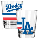 2pk 15oz Dbl Old Fash, DP, Big Stripes, Los Angeles Dodgers