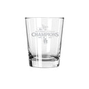 15oz Double Old Fashioned Glass, MLB National League Champs 2025, Etched, Los Angeles Dodgers