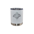 12oz White Stainless Steel Lowball Tumbler, MLB World Series Champs 2025, Etched, Los Angeles Dodgers