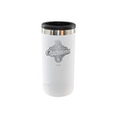 12oz White Stainless Steel Slim Can Holder, MLB World Series Champs 2025, Etched, Los Angeles Dodgers