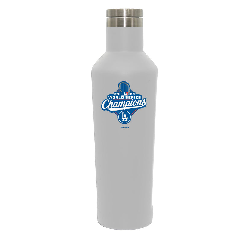 17oz White Stainless Steel Infinity Bottle, MLB World Series Champs 2025, Direct Print, Los Angeles Dodgers