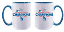 15oz White Mug with Inner Color, MLB National League Champs 2025, Sublimation, Los Angeles Dodgers