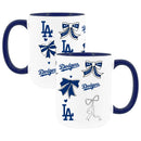  Dodgers 2pk 15oz Bow Coffee Mug 