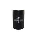 12oz Black Stainless Steel Can Holder, MLB National League Champs 2025, Etched, Los Angeles Dodgers