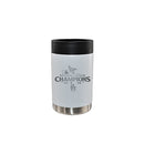 12oz White Stainless Steel Can Holder, MLB National League Champs 2025, Etched, Los Angeles Dodgers