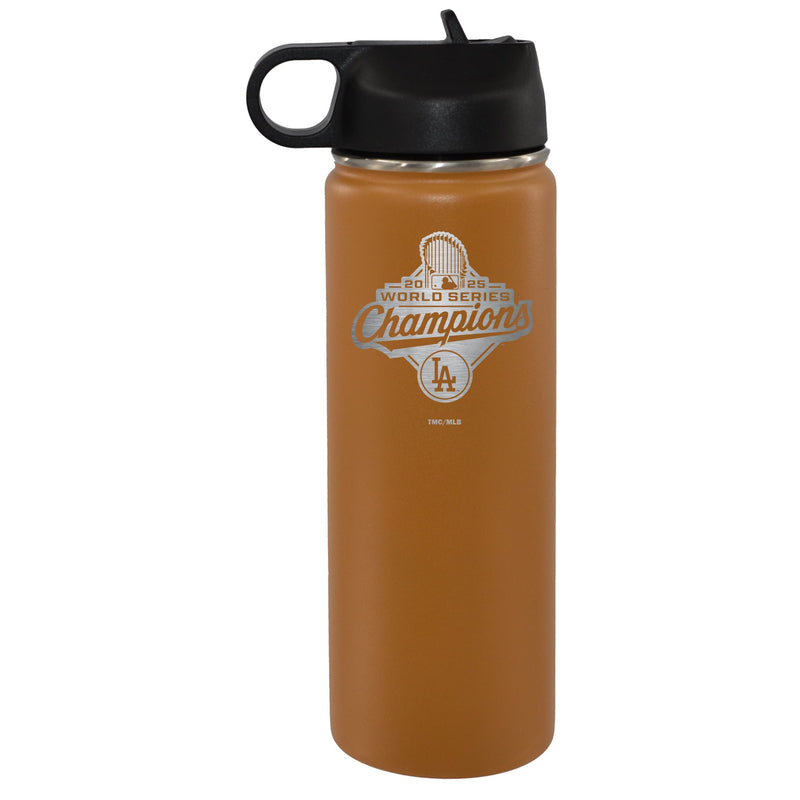 22oz Canyon Stainless Steel Water Bottle, MLB World Series Champs 2025, Etched, Los Angeles Dodgers