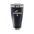 20oz Black Stainless Steel Tumbler, MLB National League Champs 2025, Direct Print, Los Angeles Dodgers