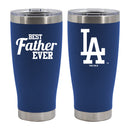 20oz Royal Blue Stainless Steel Tumbler, Direct Print, Best Dad Ever Design, Los Angeles Dodgers