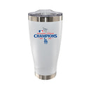 20oz White Stainless Steel Tumbler, MLB National League Champs 2025, Direct Print, Los Angeles Dodgers