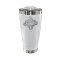 20oz White Stainless Steel Tumbler, MLB World Series Champs 2025, Etched, Los Angeles Dodgers