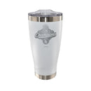 20oz White Stainless Steel Tumbler, MLB World Series Champs 2025, Etched, Los Angeles Dodgers