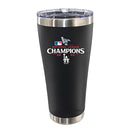 30oz Black Stainless Steel Tumbler, MLB National League Champs 2025, Direct Print, Los Angeles Dodgers