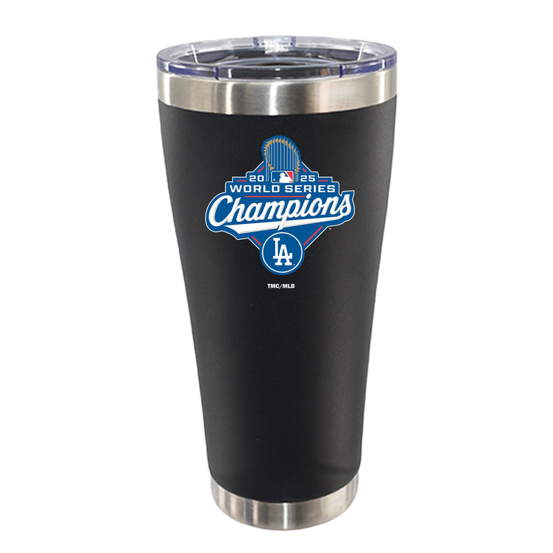 30oz Black Stainless Steel Tumbler, MLB World Series Champs 2025, Direct Print, Los Angeles Dodgers