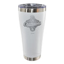 30oz White Stainless Steel Tumbler, MLB World Series Champs 2025, Etched, Los Angeles Dodgers