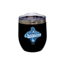 16oz Black Stainless Steel Stemless Tumbler, MLB World Series Champs 2025, Direct Print, Los Angeles Dodgers