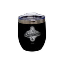 16oz Black Stainless Steel Stemless Tumbler, MLB World Series Champs 2025, Etched, Los Angeles Dodgers
