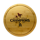 13in Bamboo Rotating Server, MLB National League Champs 2025, Etched, Los Angeles Dodgers