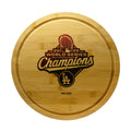 13in Bamboo Rotating Server, MLB World Series Champs 2025, Etched, Los Angeles Dodgers