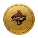 13in Bamboo Rotating Server, MLB World Series Champs 2025, Etched, Los Angeles Dodgers