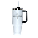40oz White Stainless Steel Colossal Tumbler, MLB National League Champs 2025, Etched, Los Angeles Dodgers