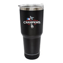 30oz Black Bluetooth Tumbler, MLB National League Champs 2025, Direct Print, Los Angeles Dodgers