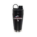 22oz Black Stainless Steel Beverage Blender Bottle, MLB National League Champs 2025, Direct Print, Los Angeles Dodgers