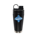 22oz Black Stainless Steel Beverage Blender Bottle, MLB World Series Champs 2025, Direct Print, Los Angeles Dodgers