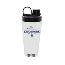 22oz White Stainless Steel Beverage Blender Bottle, MLB National League Champs 2025, Direct Print, Los Angeles Dodgers