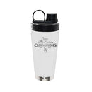 22oz White Stainless Steel Beverage Blender Bottle, MLB National League Champs 2025, Etched, Los Angeles Dodgers