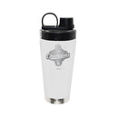 22oz White Stainless Steel Beverage Blender Bottle, MLB World Series Champs 2025, Etched, Los Angeles Dodgers