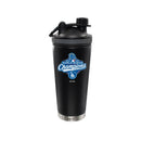 24oz Black Stainless Steel Beverage Shaker Bottle, MLB World Series Champs 2025, Direct Print, Los Angeles Dodgers