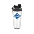 24oz White Stainless Steel Beverage Shaker Bottle, MLB World Series Champs 2025, Direct Print, Los Angeles Dodgers