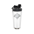 24oz White Stainless Steel Beverage Shaker Bottle, MLB World Series Champs 2025, Etched, Los Angeles Dodgers