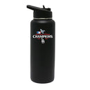 34oz Black Quencher Water Bottle, MLB National League Champs 2025, Direct Print, Los Angeles Dodgers