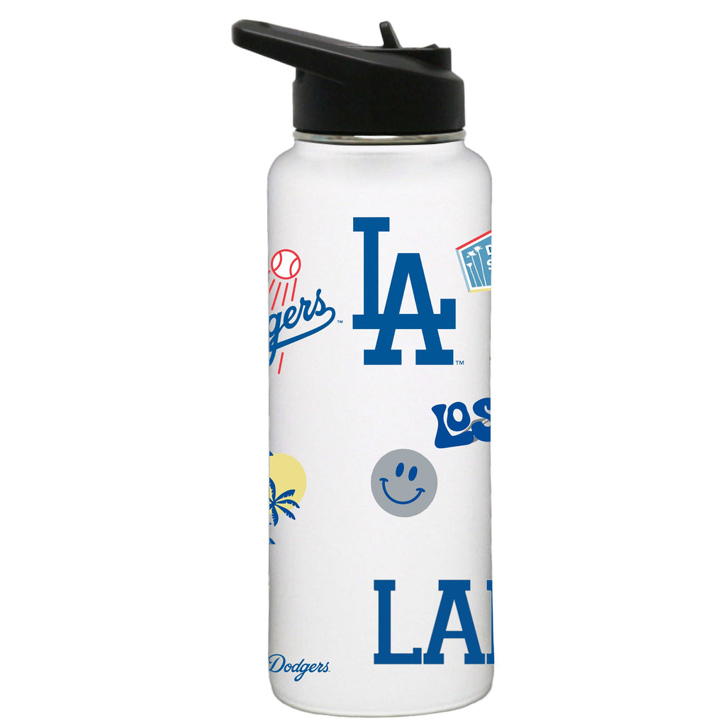 34oz Quencher, White with Loco Design | Los Angeles Dodgers